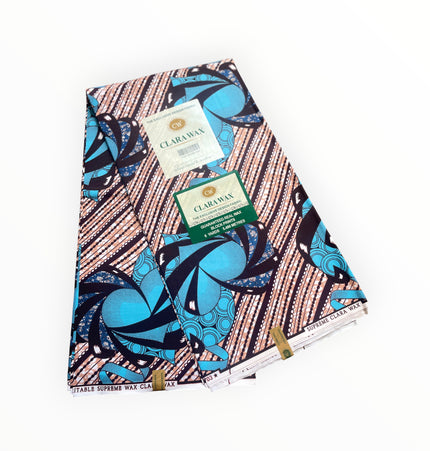 African Print Fabrics - 6 Yards - Polycotton