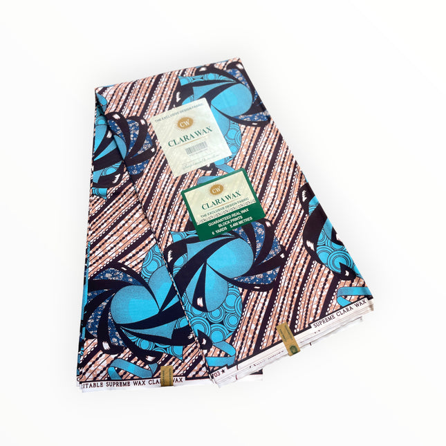 African Print Fabrics - 6 Yards - Polycotton