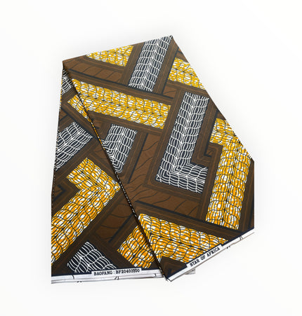 African Print Fabrics - 6 Yards - Polycotton