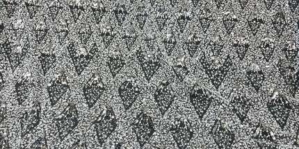 Prestige Pearl / Beaded Lace - White - 1 Yard