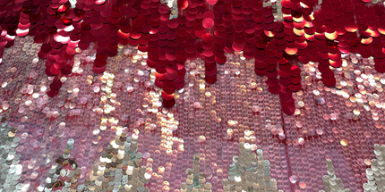 Premium Sequin Fabric - Gold / Beige