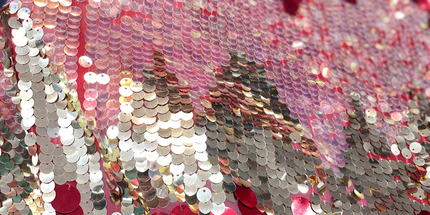 Premium Sequin Fabric - Silver