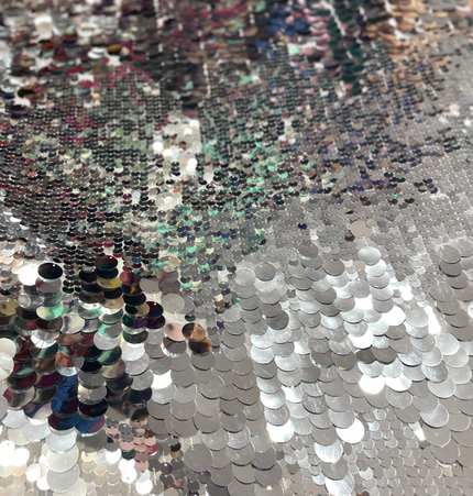 Premium Sequin Fabric - Gold / Beige