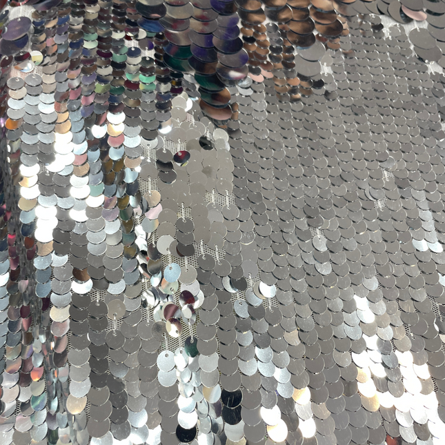 Premium Sequin Fabric - Silver
