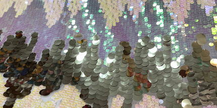 Premium Sequin Fabric - Gold / Beige