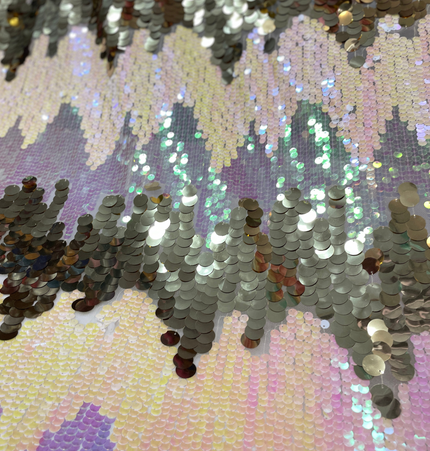 Premium Sequin Fabric - Gold / Beige