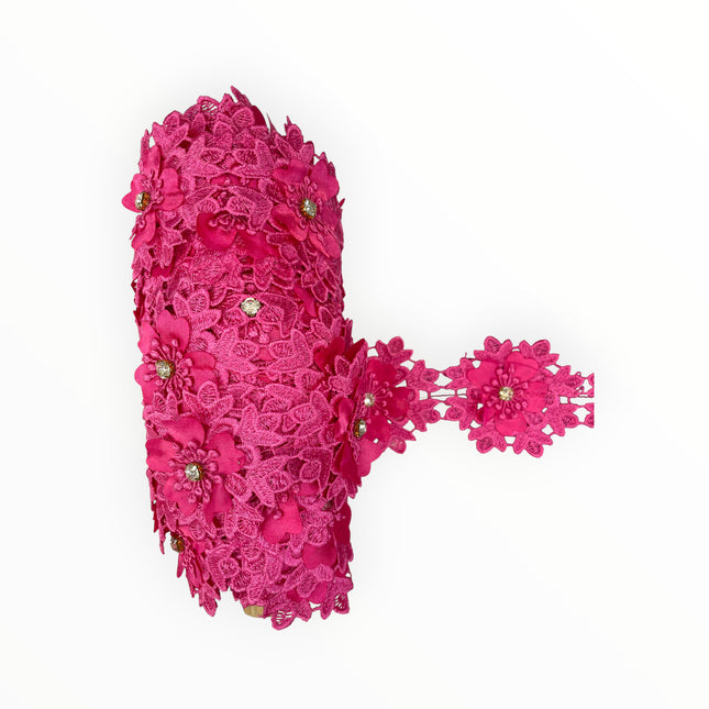 Floral Lace Trimmings - Fuscia Pink