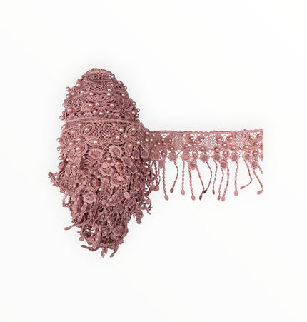 Floral Lace Trimmings - Turkish Rose