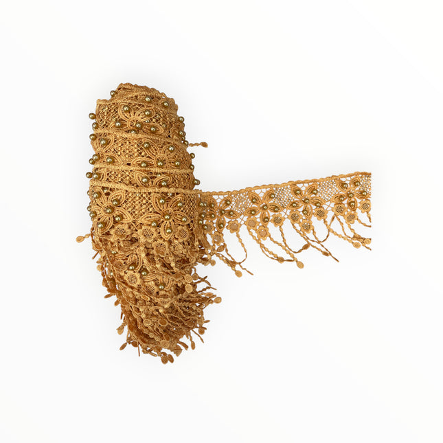 Floral Lace Trimmings - Gold