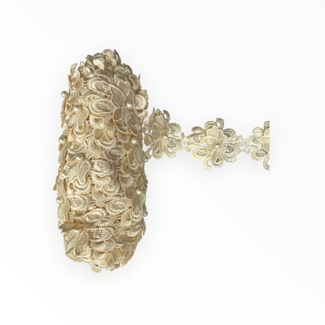 Floral Lace Trimmings - Cream