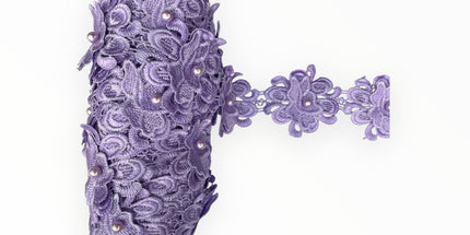 Floral Lace Trimmings - Lilac
