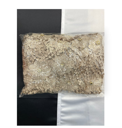 Floral Lace Trimmings Pack - Pale Gold