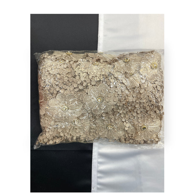 Floral Lace Trimmings Pack - Pale Gold