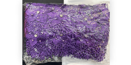 Floral Lace Trimmings Pack - Purple