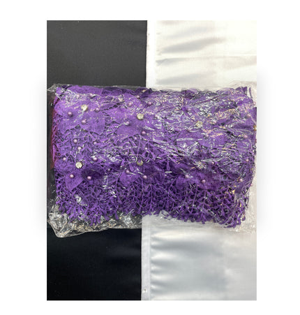 Floral Lace Trimmings Pack - Purple