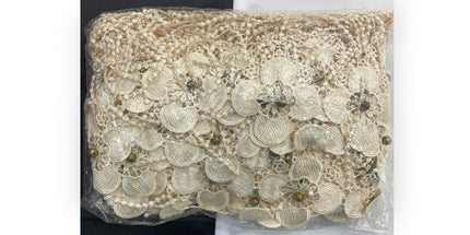Floral Lace Trimmings Pack - Beige