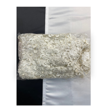 Floral Lace Trimmings Pack - White