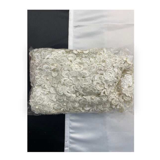Floral Lace Trimmings Pack - White