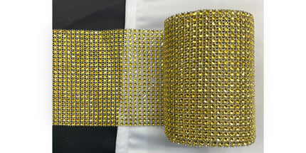 💎 Diamond Mesh Ribbon Trim - Yellow