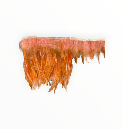 Ostrich Feather Trim - Orange