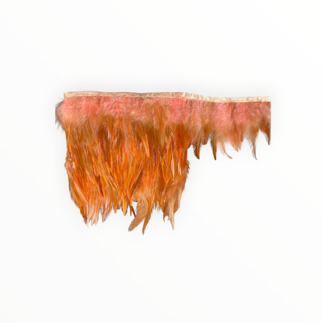 Ostrich Feather Trim - Orange
