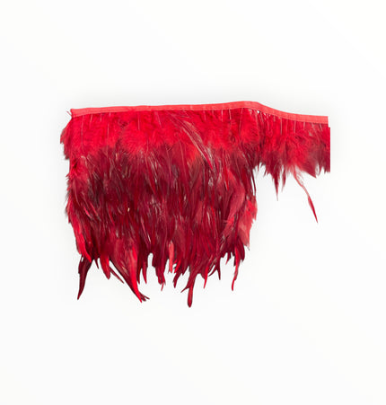 Ostrich Feather Trim - Red / Wine
