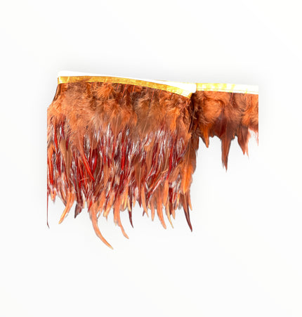 Ostrich Feather Trim - Orange