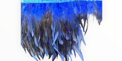 Ostrich Feather Trim - Royal / Navy Blue