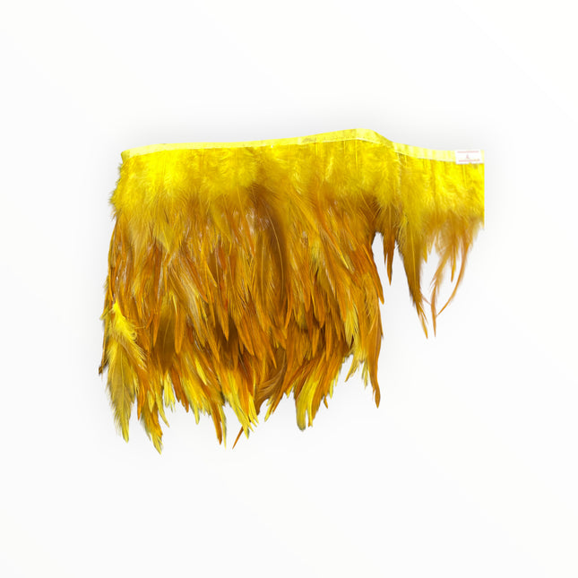 Ostrich Feather Trim - Yellow