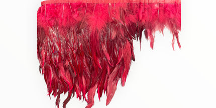 Ostrich Feather Trim - Wine / Maroon