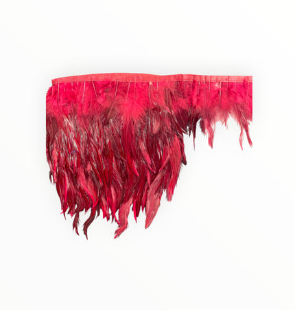 Ostrich Feather Trim - Wine / Maroon