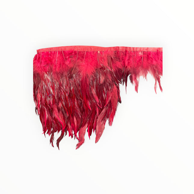 Ostrich Feather Trim - Wine / Maroon