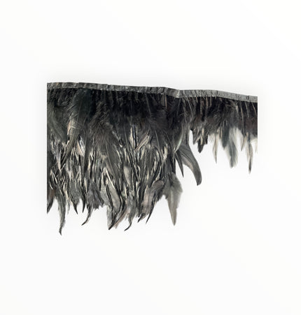 Ostrich Feather Trim - Black