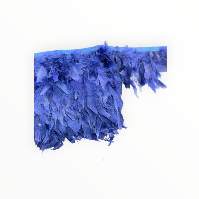 🪶 Dry Feather Trim – Deluxe - Royal Blue