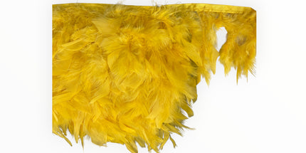 🪶 Dry Feather Trim – Deluxe - Yellow