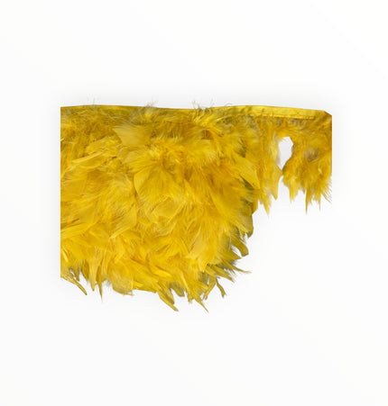 🪶 Dry Feather Trim – Deluxe - Yellow