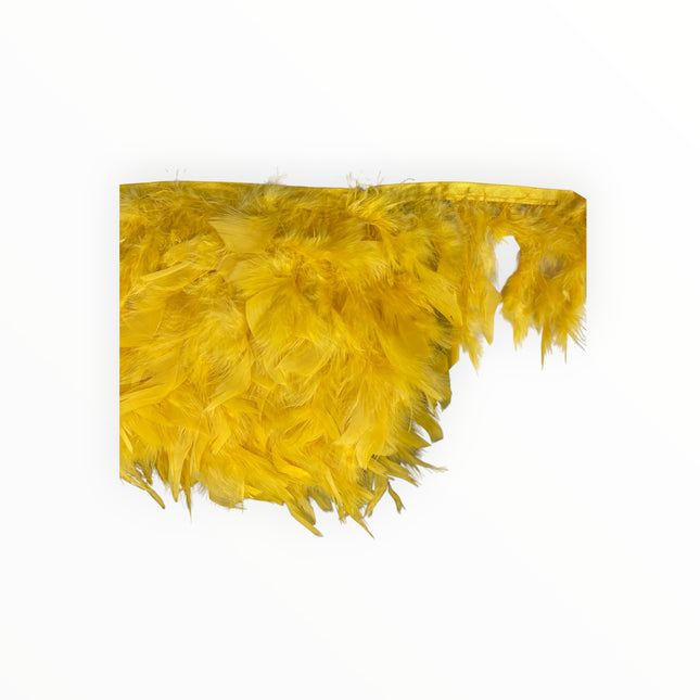 🪶 Dry Feather Trim – Deluxe - Yellow