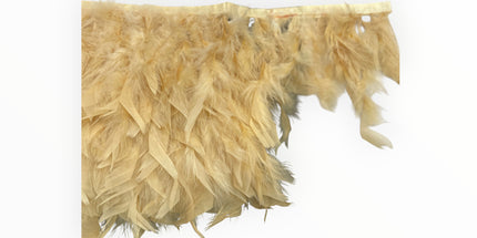 🪶 Dry Feather Trim – Deluxe - Beige