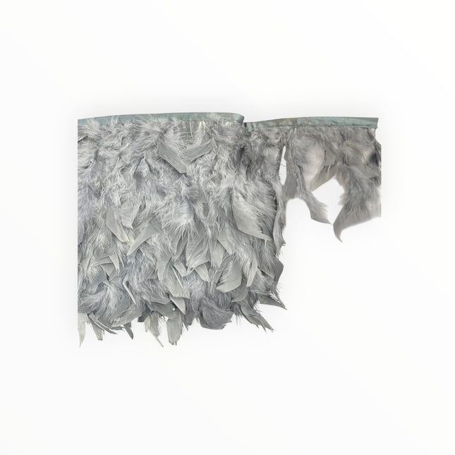 🪶 Dry Feather Trim – Deluxe - Gray