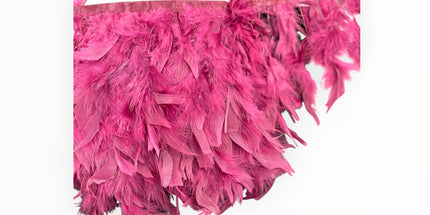 🪶 Dry Feather Trim – Deluxe - Pink