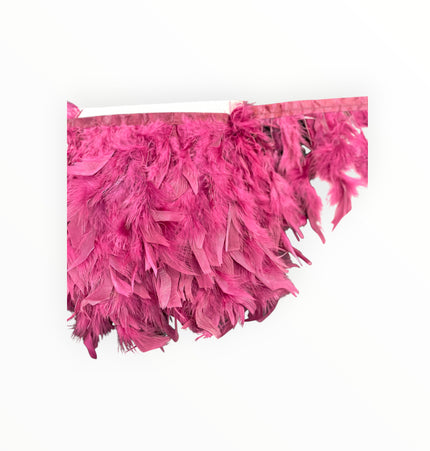 🪶 Dry Feather Trim – Deluxe - Pink
