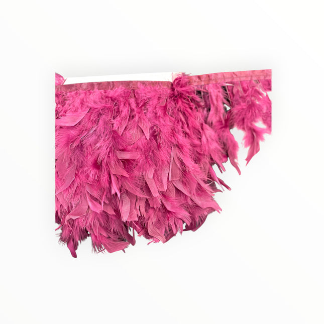 🪶 Dry Feather Trim – Deluxe - Pink