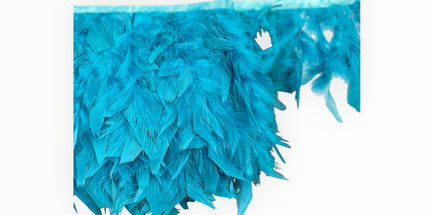 🪶 Dry Feather Trim – Deluxe - Bright Sky Blue