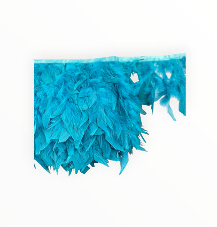🪶 Dry Feather Trim – Deluxe - Bright Sky Blue