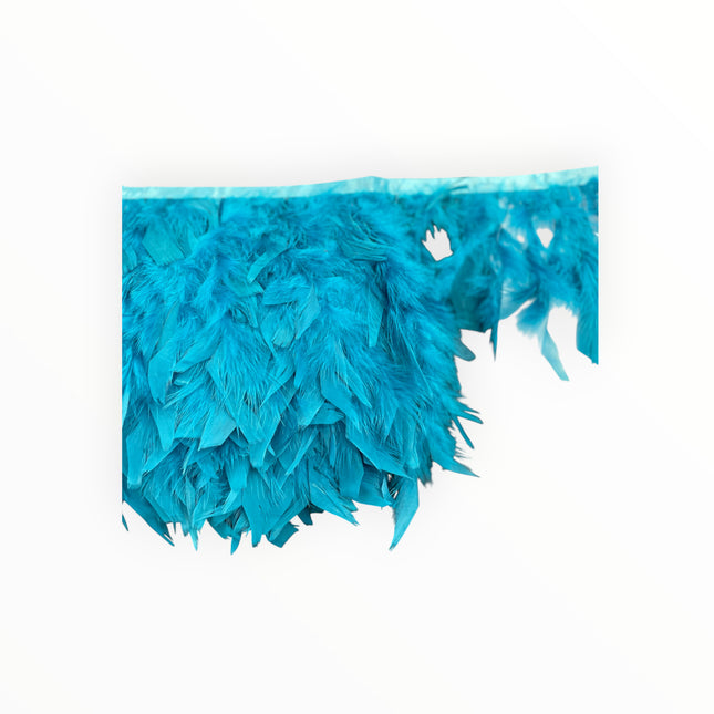🪶 Dry Feather Trim – Deluxe - Bright Sky Blue