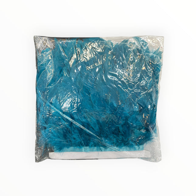 🪶 Dry Feather Trim Deluxe Pack - Teal Blue