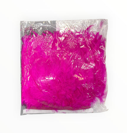 🪶 Dry Feather Trim Deluxe Pack - Fuscia Pink