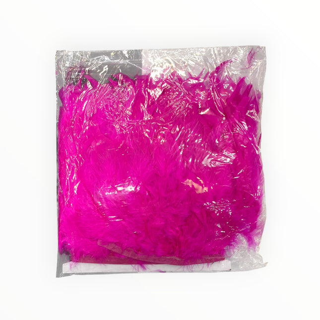 🪶 Dry Feather Trim Deluxe Pack - Fuscia Pink