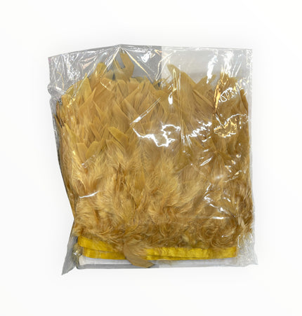 🪶 Dry Feather Trim Deluxe Pack - Goldish / Yellow