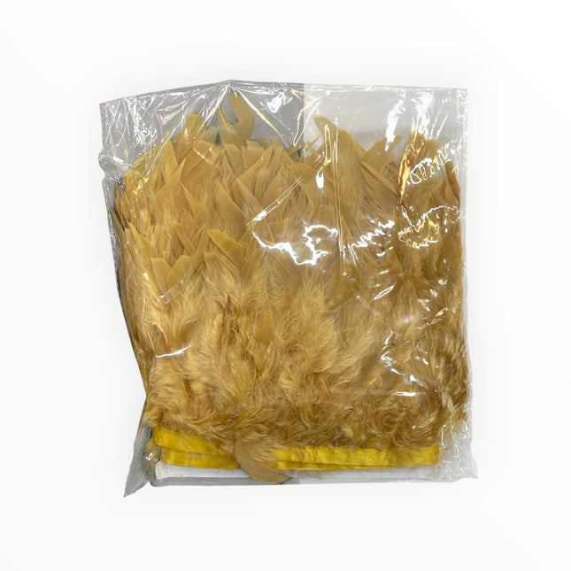 🪶 Dry Feather Trim Deluxe Pack - Goldish / Yellow